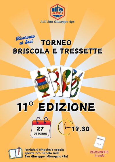 Torneo Briscola e Tresette - Giugnano (SA) - Circolo Acli San Giuseppe (SA)