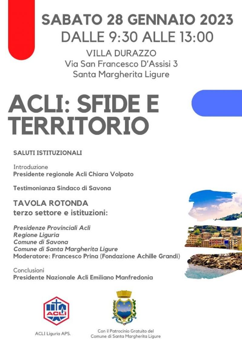 Acli: Sfide e territorio - Acli Liguria