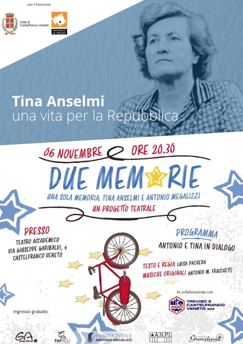 Due memorie - Una sola memoria: Tina Anselmi e Antonio Megalizzi - Acli Treviso e Circolo Acli Castelfranco Veneto (TV)