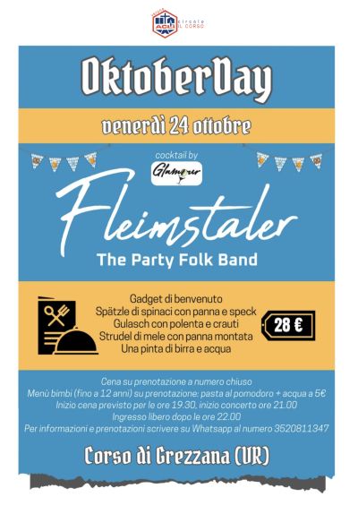 Oktoberday - Corso di Grezzana (VR) - Circolo Acli Il Corso (VR)