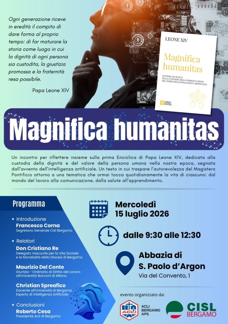 MAGNIFICA HUMANITAS - ABBAZIA DI S. PAOLO D'ARGON - BERGAMO - ACLI BERGAMO APS (BG)