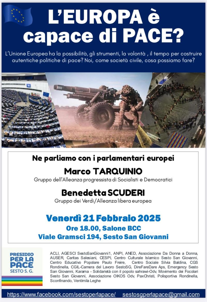 L'Europa è capace di Pace? - Circolo Acli Sesto San Giovanni (MI)