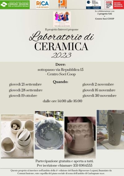 Laboratorio di Ceramica 2023 - Zona Acli Monza e Brianza