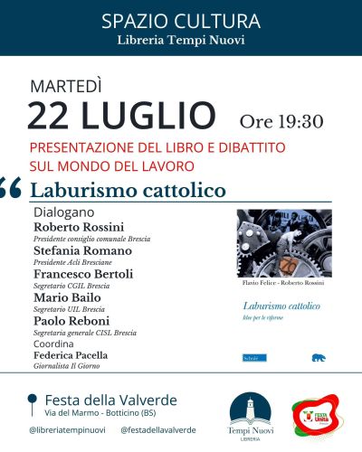 Presentazione del libro "Laburismo Cattolico" e e dibattito sul mondo del lavoro - Brescia - Acli Brescia (BS)