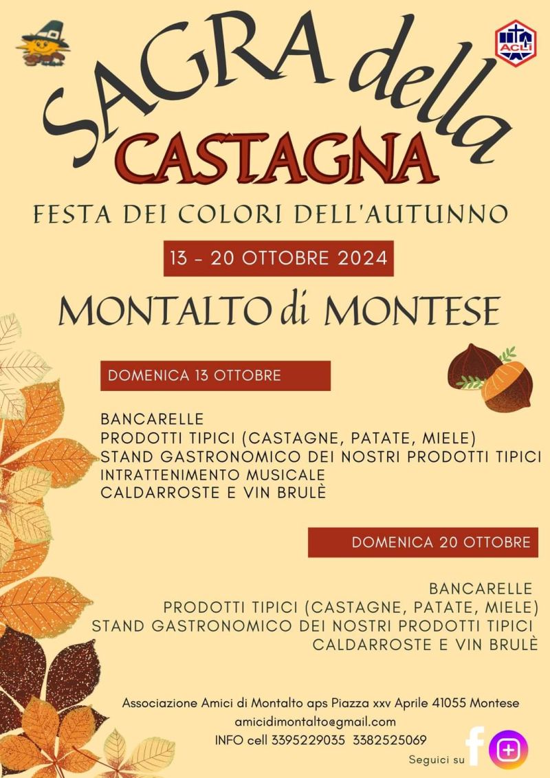 Sagra della Castagna - Circolo Acli Amici di Montalto (MO)