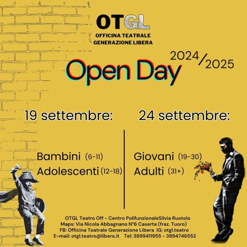 Open Day - Officina Teatrale Generazione Libera aff. Acli Caserta (CE)