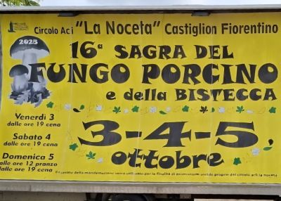 16° Sagra del Fungo Porcino e della Bistecca - Castiglion Fiorentino (AR) - Circolo Acli La Noceta (AR)