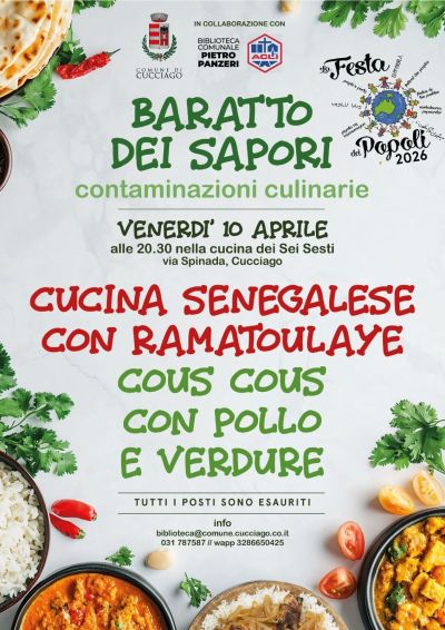 BARATTO DEI SAPORI - FESTA DEI POPOLI 2026 - CUCCIAGO (CO) - CIRCO ACLI CUCCIAGO (CO)