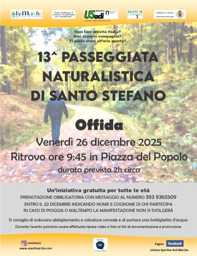 13^ Passeggiata naturalistica di Santo Stefano - Offida - US Acli Marche