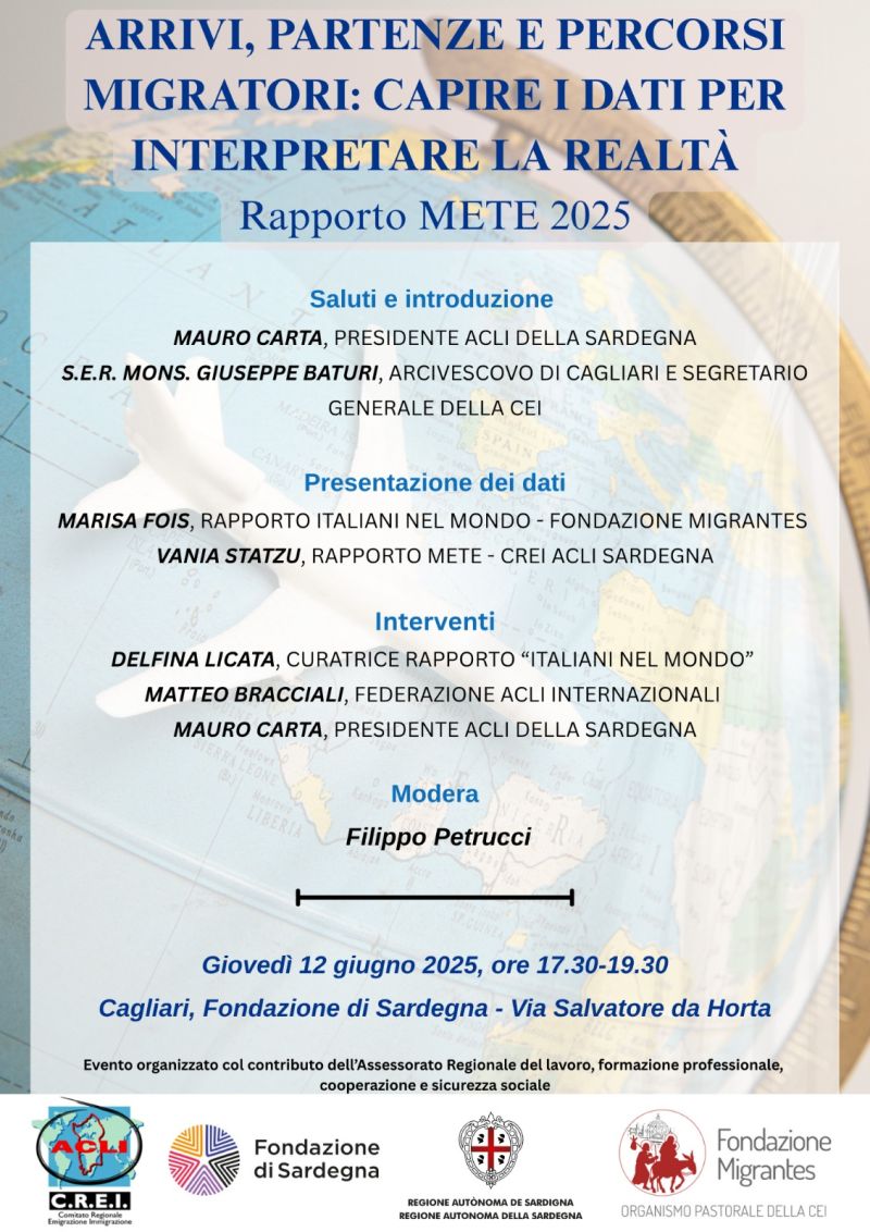 Arrivi, partenze e percorsi migratori - Cagliari - Crei Acli Sardegna (CA)