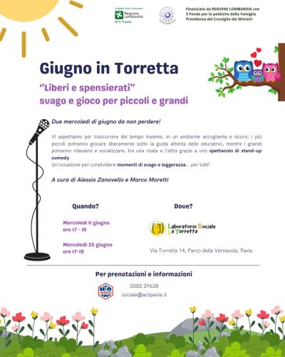 Giugno in Torretta - Pavia - Laboratorio Sociale Acli La Torretta e Acli Pavia (PV)
