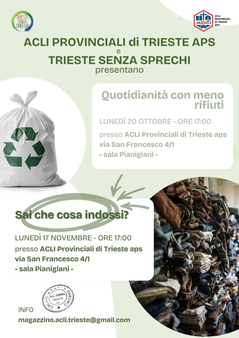 Quotidianità senza rifiuti - Trieste - Acli Trieste (TS)