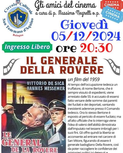 Proiezione film "Il Generale della Rovere" - Circolo Acli San Tommaso D'Aquino (BO)