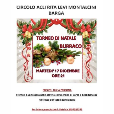 Torneo di Natale: Burraco - Circolo Acli Barga (LU)