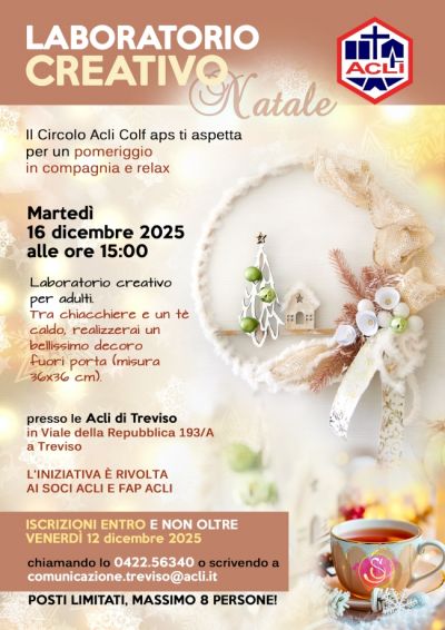 Laboratorio Creativo di Natale - Treviso - Circolo Acli Colf e Acli Treviso (TV)