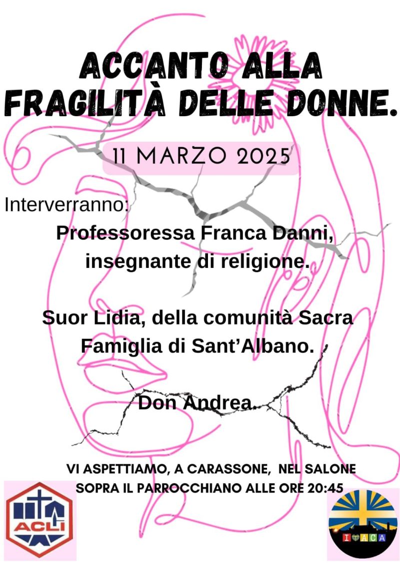 Accanto alla fragilità delle donne - Circolo Acli Carassone (CN)