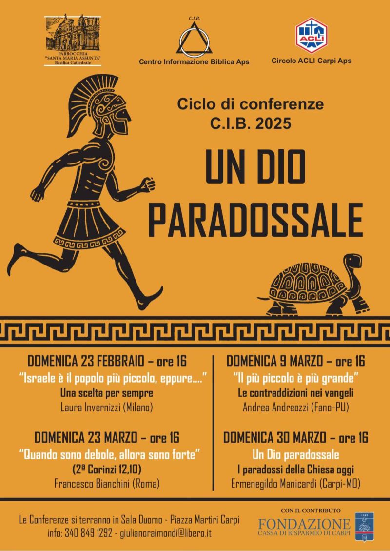 Un Dio paradossale: I paradossi della Chiesa oggi - Circolo Acli Carpi (MO)