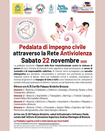Pedalata di impegno civile attraverso la Rete Antiviolenza - Brescia - Acli Brescia (BS)