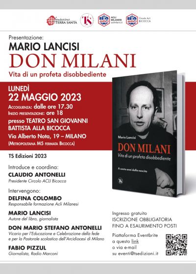 Presentazione del libro &quot;Don Milani: Vita di un profeta disobbediente&quot; - Acli Milano e Circolo Acli Bicocca (MI)
