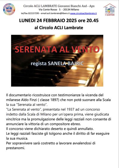 Serenata al vento - Circolo Acli Lambrate (MI)