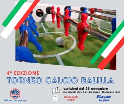 Torneo Calcio Balilla - Acli San Giuseppe di Giungano (SA)