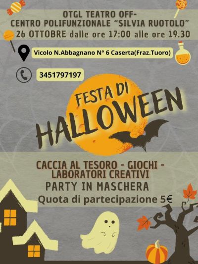 Festa di Halloween - Tuoro (CE) - Generazione Libera aff. Acli Caserta (CE)