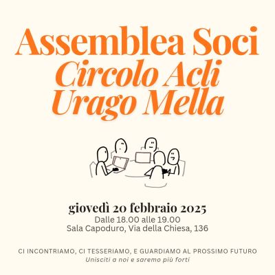 Assemblea soci - Circolo Acli Urago Mella (BS)