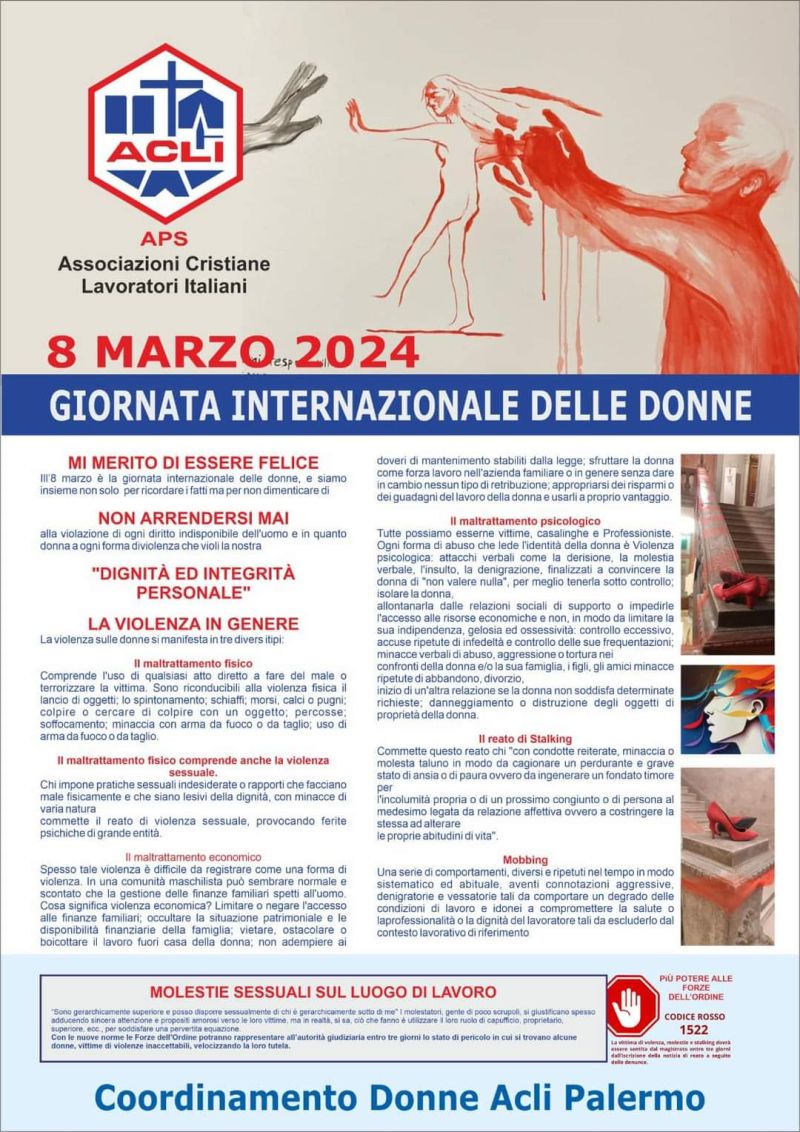 Giornata Internazionale delle Donne - Coordinamento Donne Acli Palermo (PA)