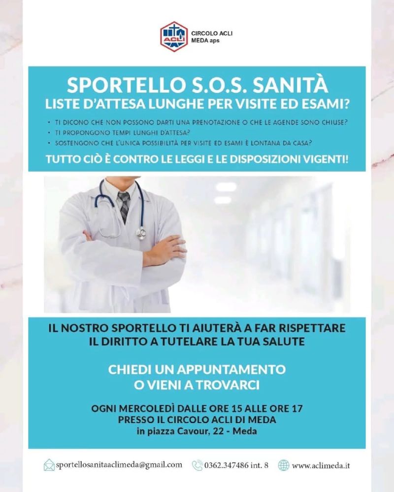 Sportello S.O.S. Sanità - Circolo Acli Meda (MI)