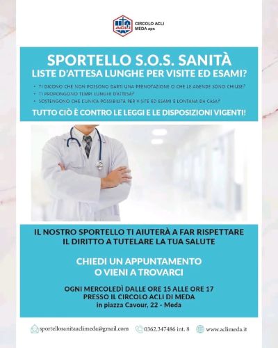 Sportello S.O.S. Sanità - Circolo Acli Meda (MI)