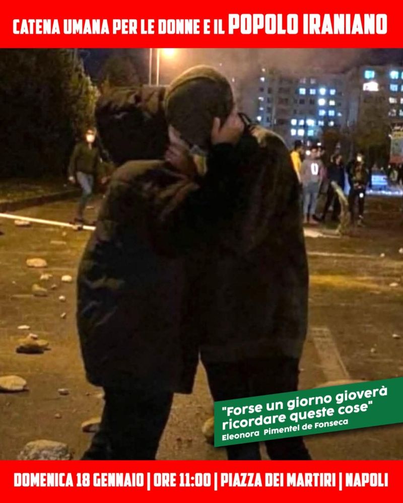 CATENA UMANA PER LE DONNE E IL POPOLO IRANIANO - NAPOLI