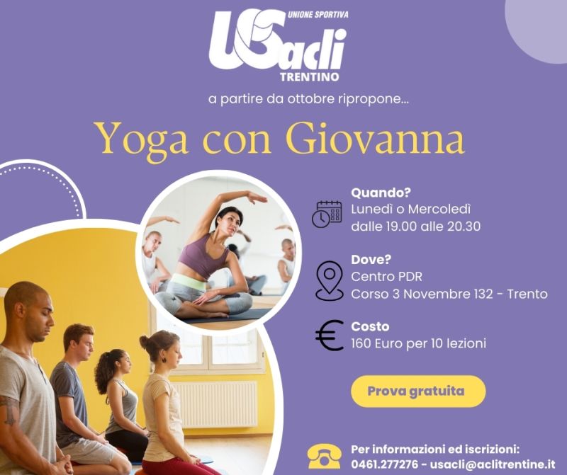 Yoga con Giovanna - US Acli Trento (TN)