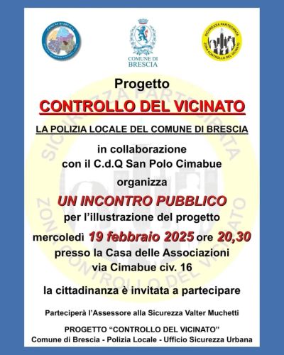 Controllo del Vicinato - Circolo Acli San Polo (BS)