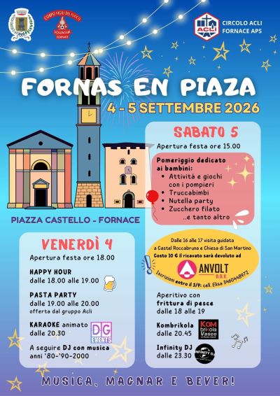 FORNAS EN PIAZA - FORNACE (TN) - CIRCOLO ACLI FORNACE APS