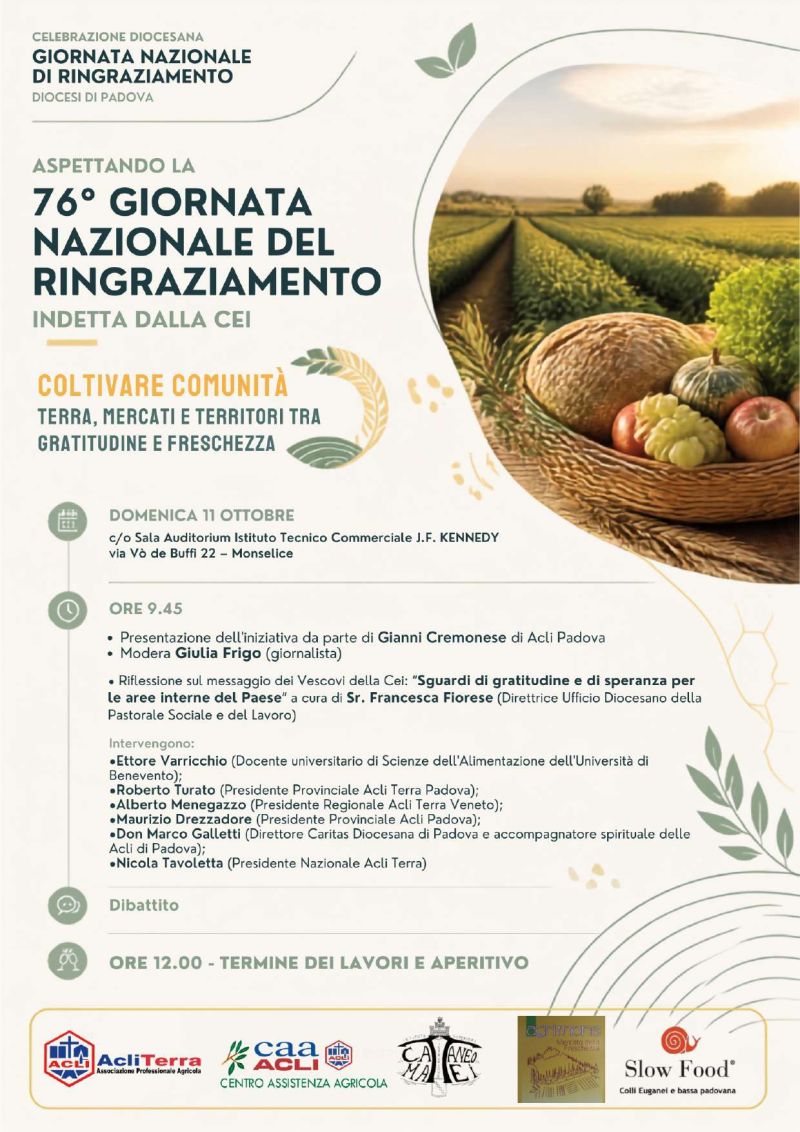 COLTIVARE COMUNITA' - MONSELICE (PD) - ACLI TERRA PADOVA E VENETO