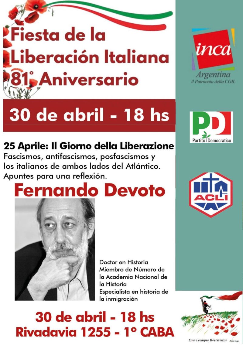 25 APRILE - FERNANDO DEVOTO - RIVADAVIA (ARGENTINA)