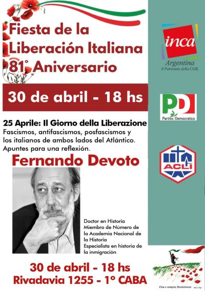 25 APRILE - FERNANDO DEVOTO - RIVADAVIA (ARGENTINA)