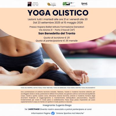 Yoga Olistico - San Benedetto del Tronto - US Acli Marche e Circolo Acli Oscar Romero (AP)