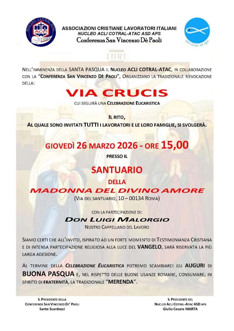 VIA CRUCIS- SANTUARIO MADONNA DEL DIVINO AMORE (RM)
