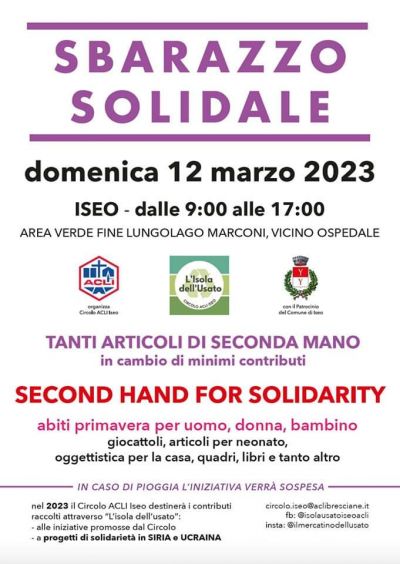 Sbarazzo Solidale - Circolo Acli Iseo (BS)