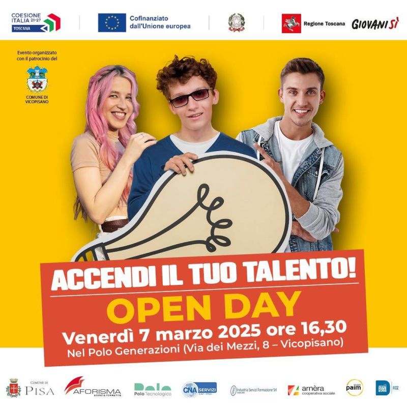 Accendi il tuo talento! Open Day - Acli Pisa e Lucca (PI)