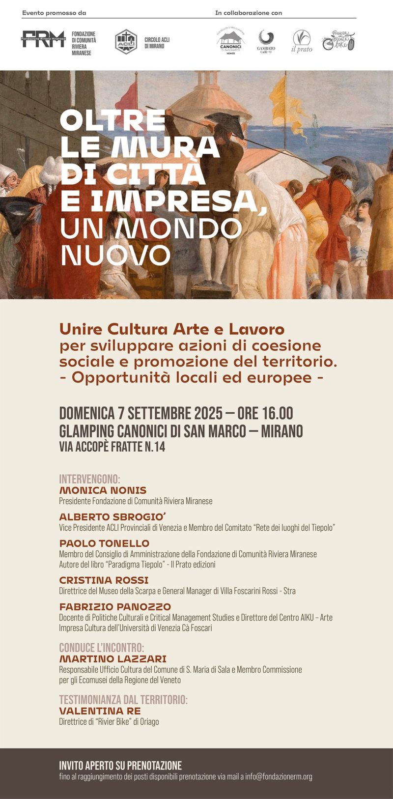 Oltre le mura di città e impresa, un mondo nuovo - Mirano (VE) - Circolo Acli Mirano (VE)