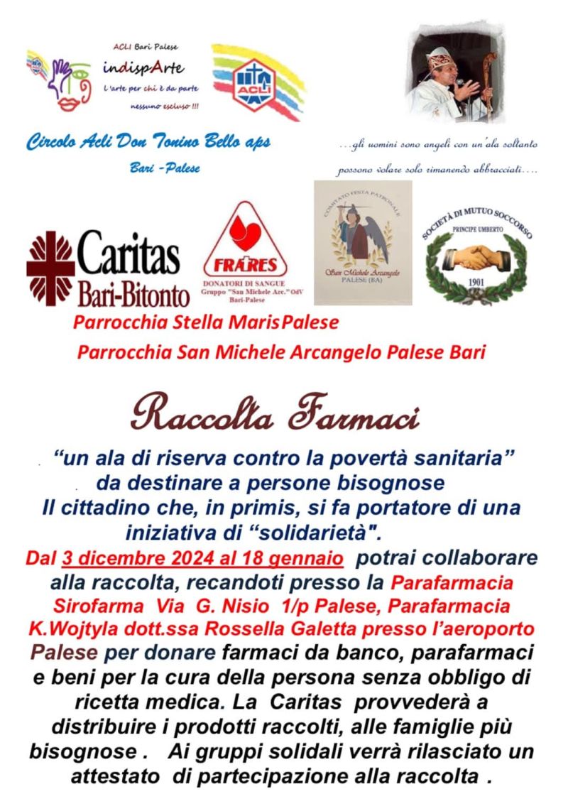 Raccolta Farmaci - Circolo Acli Bari Palese (BA)