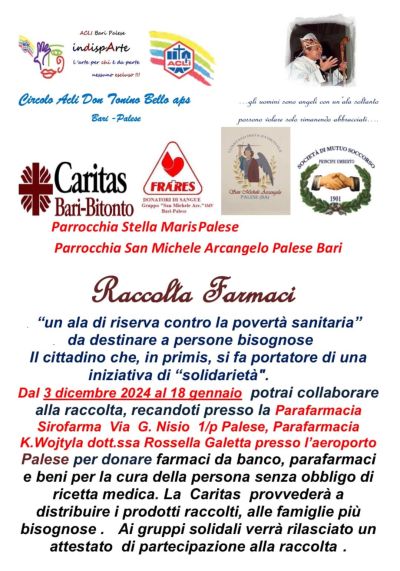 Raccolta Farmaci - Circolo Acli Bari Palese (BA)