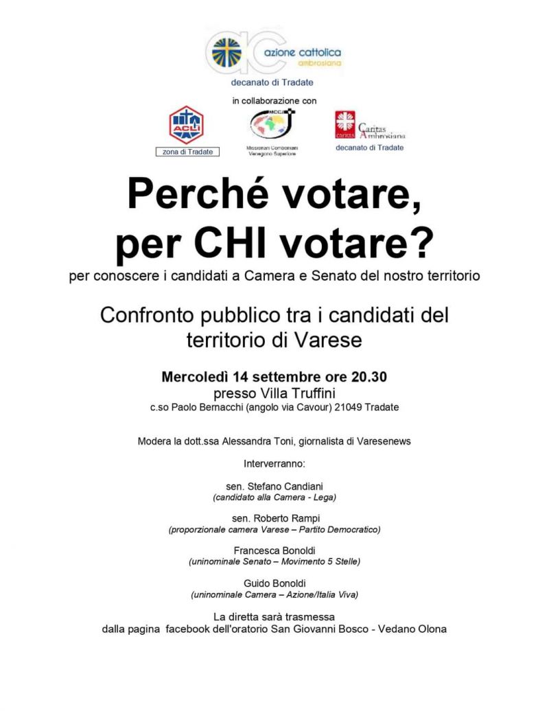 Perchè votare, per CHI votare? - Zona Acli Tradate (Varese)