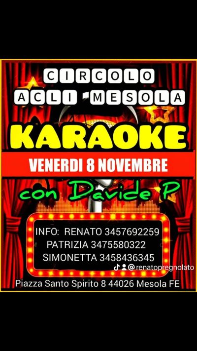 Karaoke - Circolo Acli Mesola (FE)