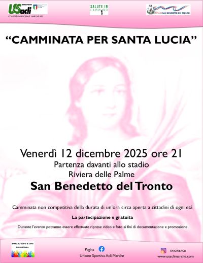 Camminata per Santa Lucia - San Benedetto del Tronto - US Acli Marche