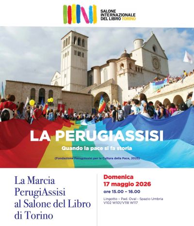 LA MARCIA PERUGIASSISI AL SALONE DEL LIBRO DI TORINO
