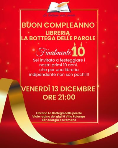 Buon Compleanno Libreria La Bottega delle parole - La Bottega delle parole affiliata Acli Napoli (NA)
