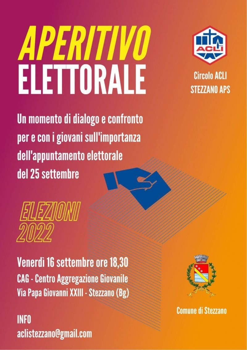 Aperitivo elettorale - Circolo Acli Stezzano (BG)